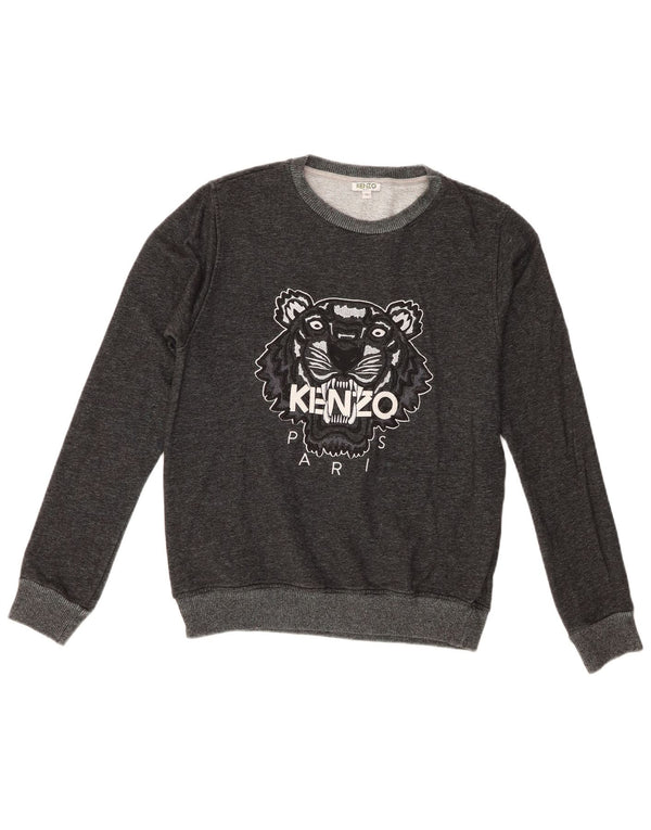Kenzo Grafik-Sweatshirt für Jungen, 15–16 Jahre, graue Baumwolle