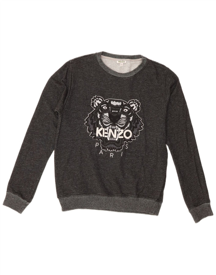 Kenzo Grafik-Sweatshirt für Jungen, 15–16 Jahre, graue Baumwolle
