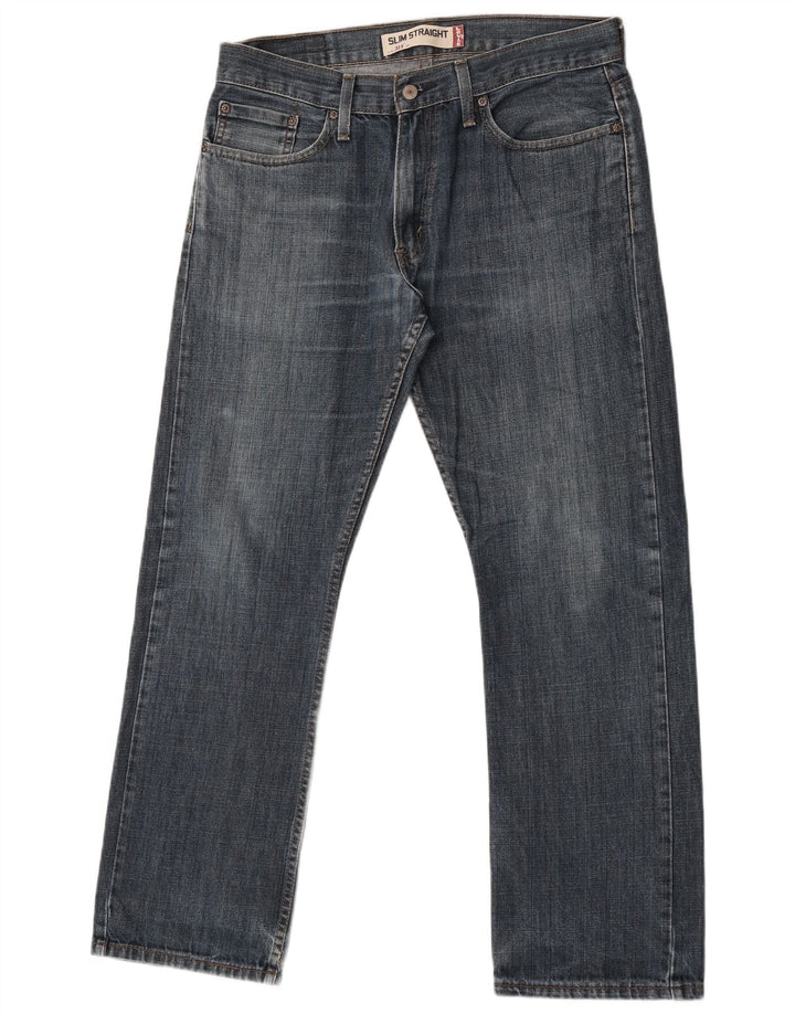 Levi's Herren 514 Slim Straight Jeans W34 L40 Blaue Baumwolle