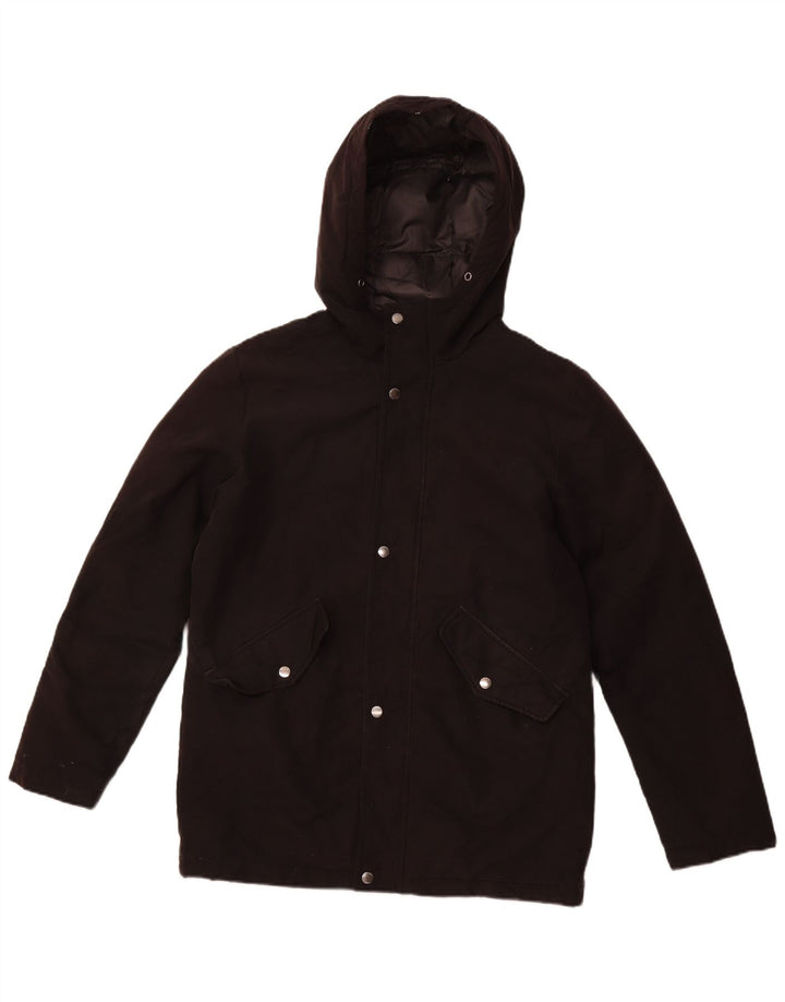 JACK & JONES Wattierte Herrenjacke mit Kapuze, UK 34, XS, Schwarz, Polyester