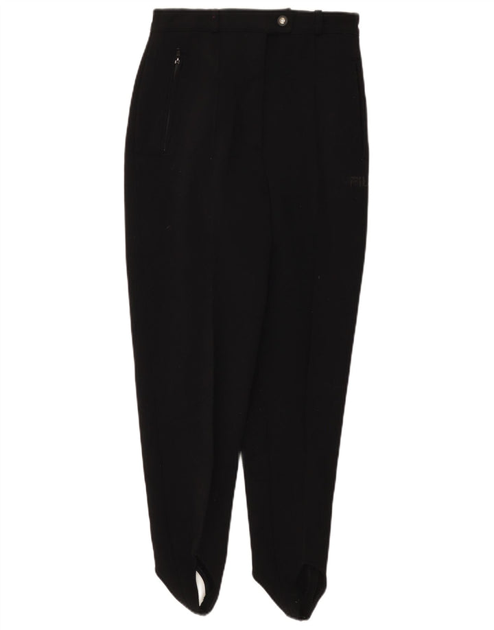 Fila Damen Steigbügelhose IT 42 Medium W26 L28 Schwarz Polyamid