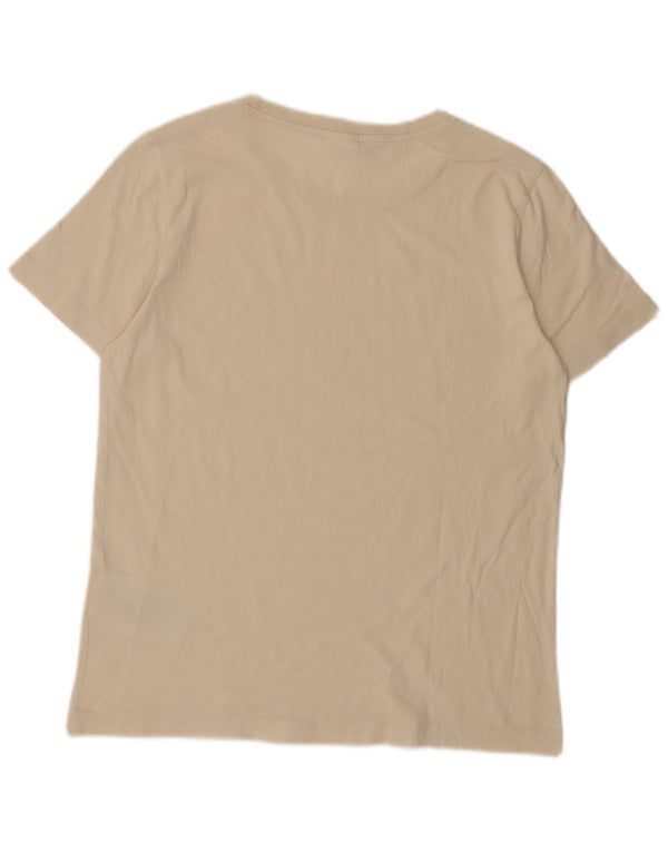 Champion Damen T-Shirt Top UK 18 XL Off White Baumwolle