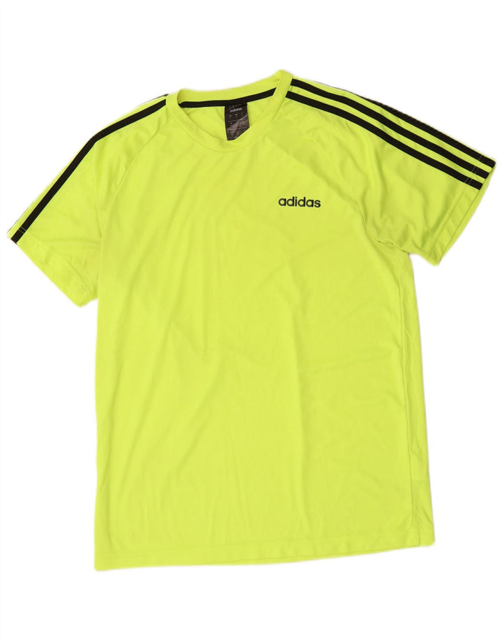 ADIDAS Herren Climalite T-Shirt Top Mittelgrünes Polyester