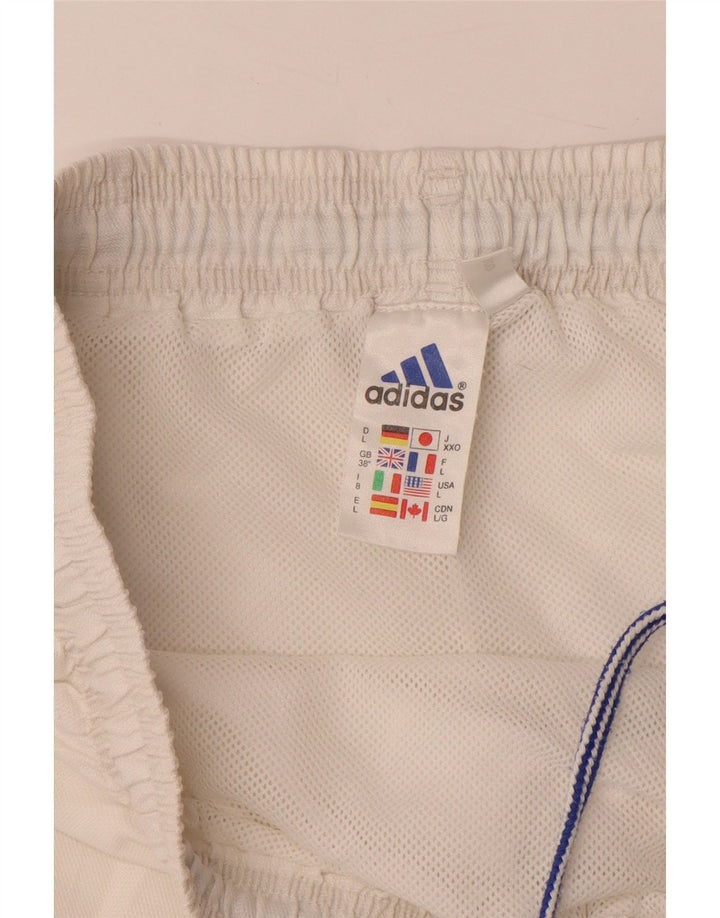 ADIDAS Herren Climalite Sport Shorts UK 38 Mittelweißes Polyester