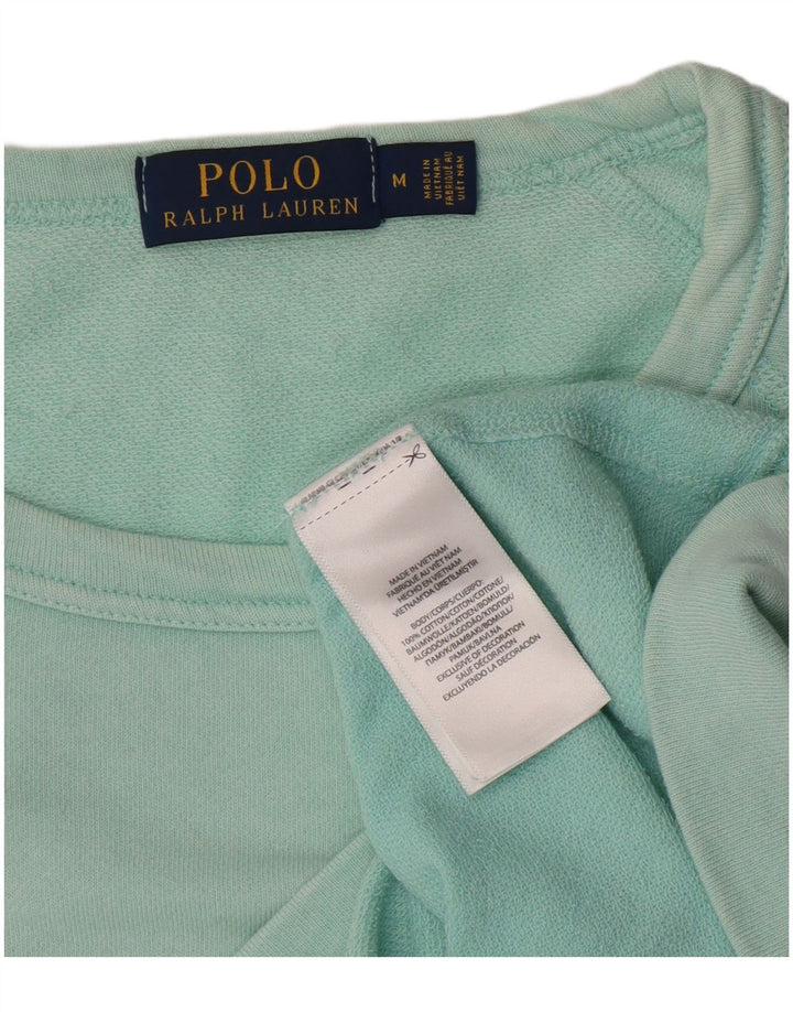 Polo Ralph Lauren Herren-Oberteil, langärmelig, mitteltürkisfarbene Baumwolle
