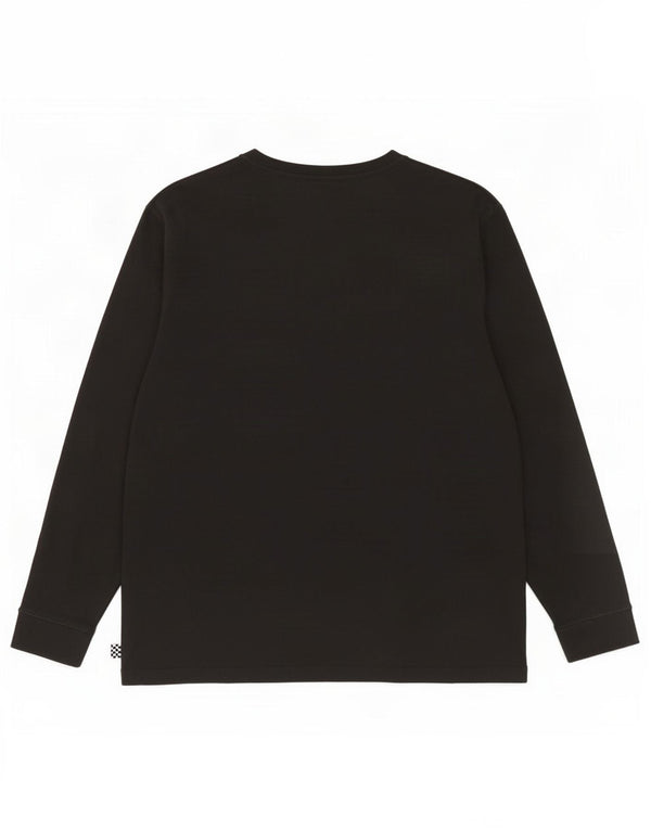 Vans Damen Top Langarm UK 16 Large Schwarz Baumwolle