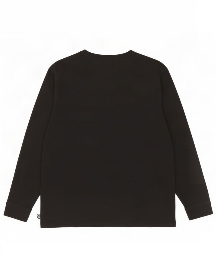 Vans Damen Top Langarm UK 16 Large Schwarz Baumwolle