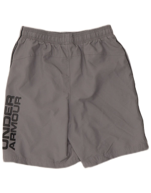 Under Armour Heat Gear Graphic Sportshorts für Jungen, 11–12 Jahre, Größe L, Grau