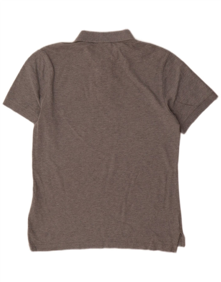 Nike Herren-Poloshirt mit normaler Passform, kurzärmelig, Größe S, Grau, Baumwolle