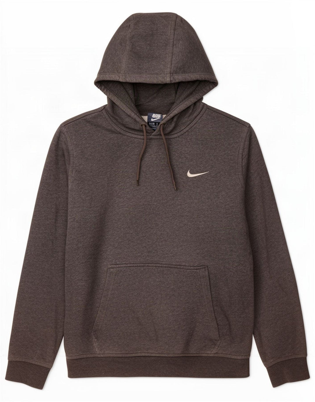 Nike Herren Kapuzenpullover aus mittelgrauer Baumwolle