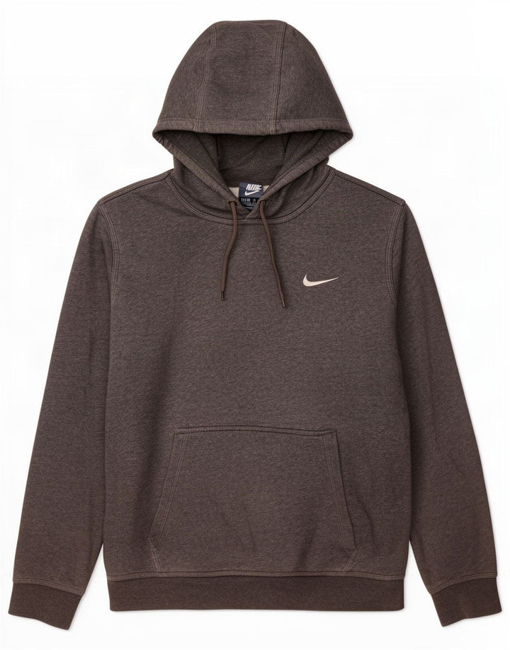 Nike Herren Kapuzenpullover aus mittelgrauer Baumwolle