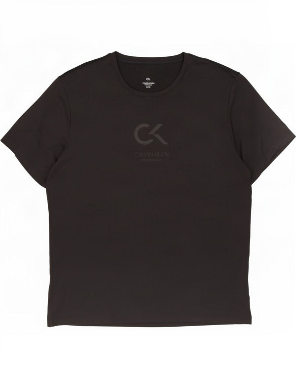Calvin Klein Herren Grafik T-Shirt Top XL Schwarz Polyester