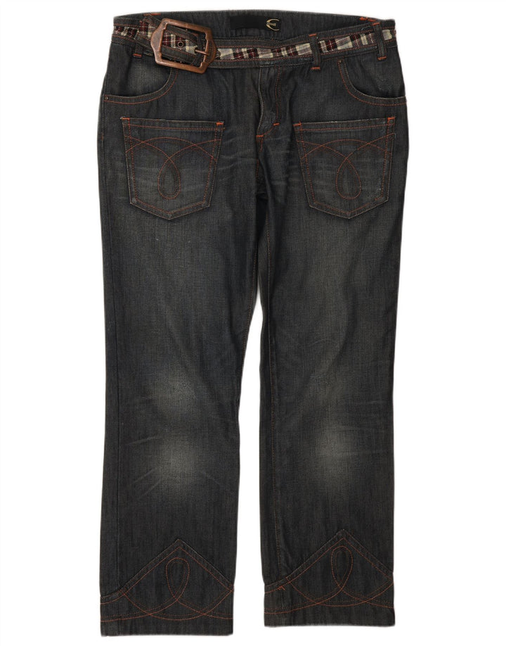 Just Cavalli Damen Straight Jeans IT 44 Medium W32 L27 Marineblau Designer