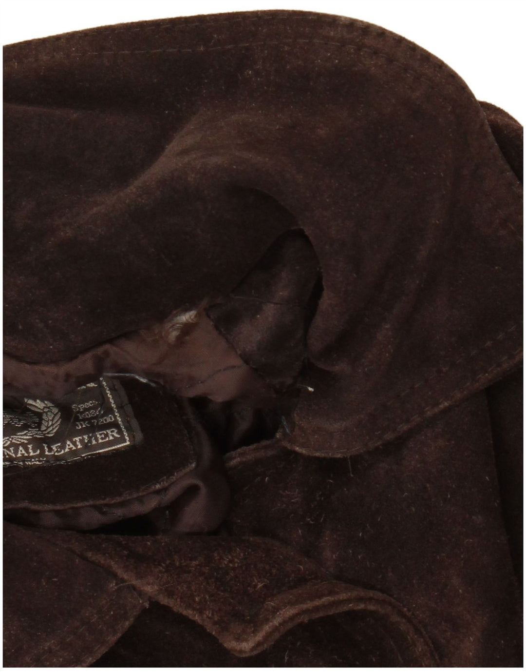 Vintage Damen Übergroßer Wildledermantel UK 20 2XL Braun