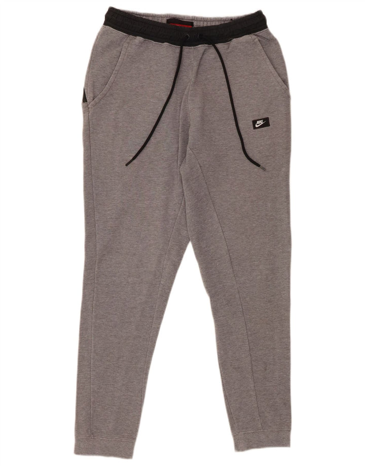 NIKE Herren-Trainingshose, Jogginghose, Größe S, Grau, Baumwolle