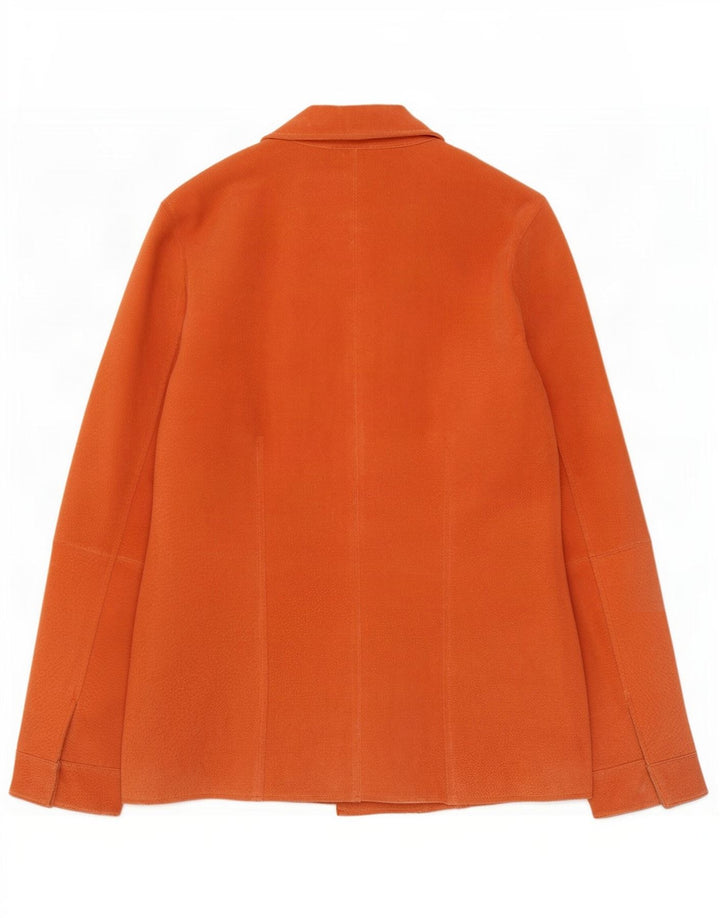 Elements Damen Wildlederjacke UK 14 Large Orange Leder