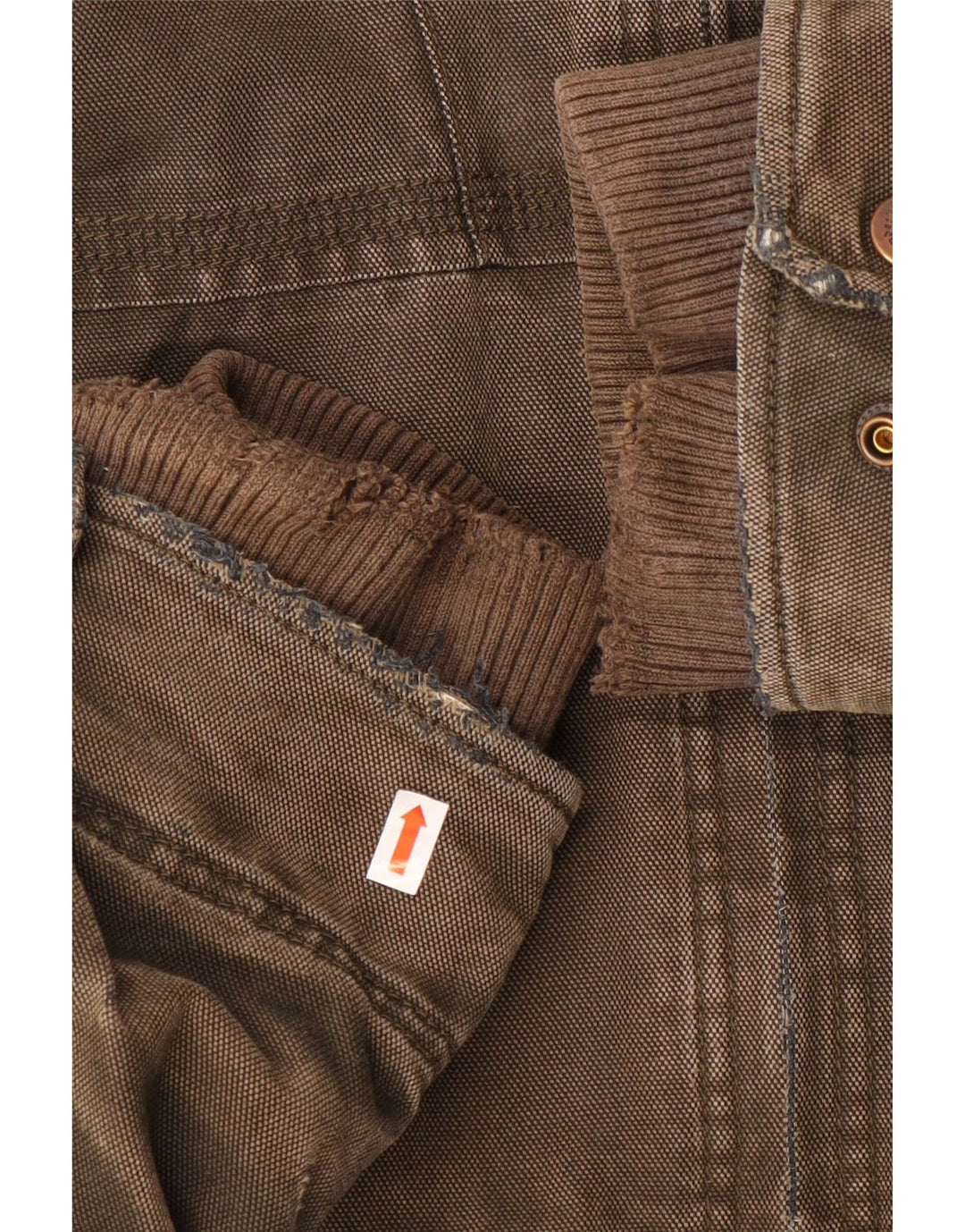 Timberland Herren-Windbreakerjacke mit Kapuze, UK 44 2XL, braune Baumwolle