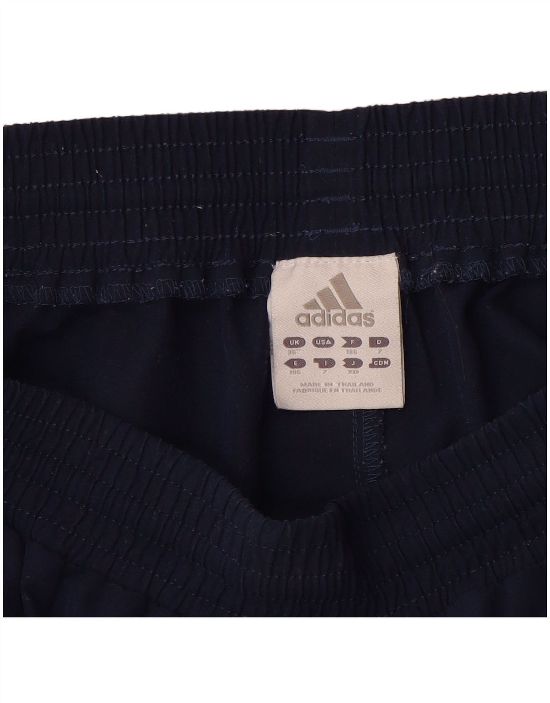 ADIDAS Mens Tracksuit Trousers Joggers Large  Navy Blue Polyester