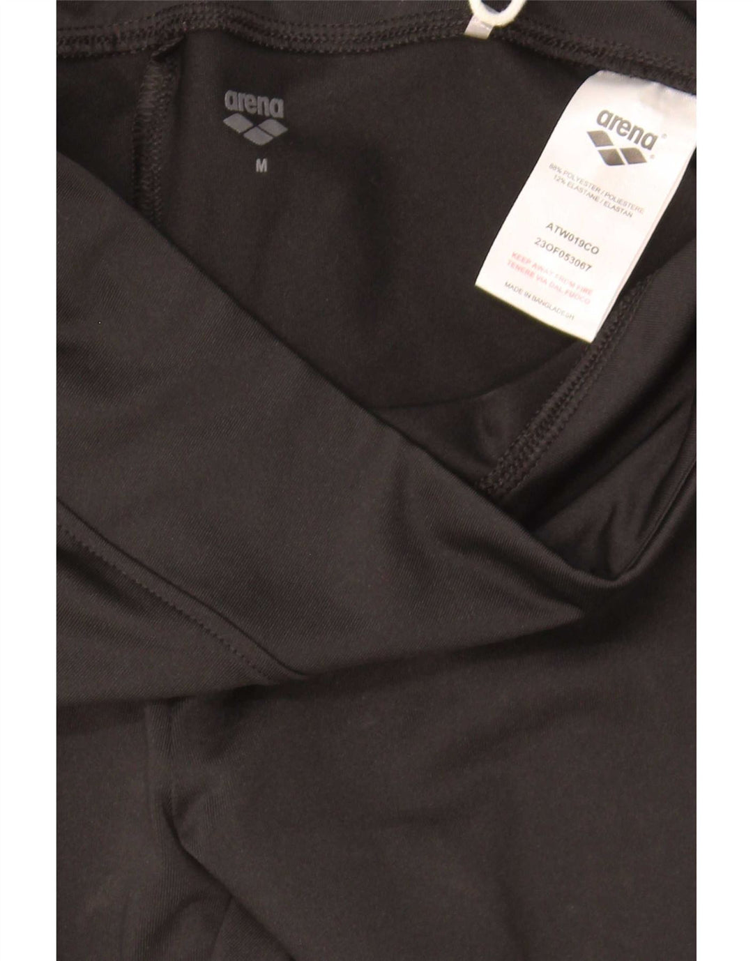 Arena Damen Leggings UK 14 Medium Schwarz Polyester