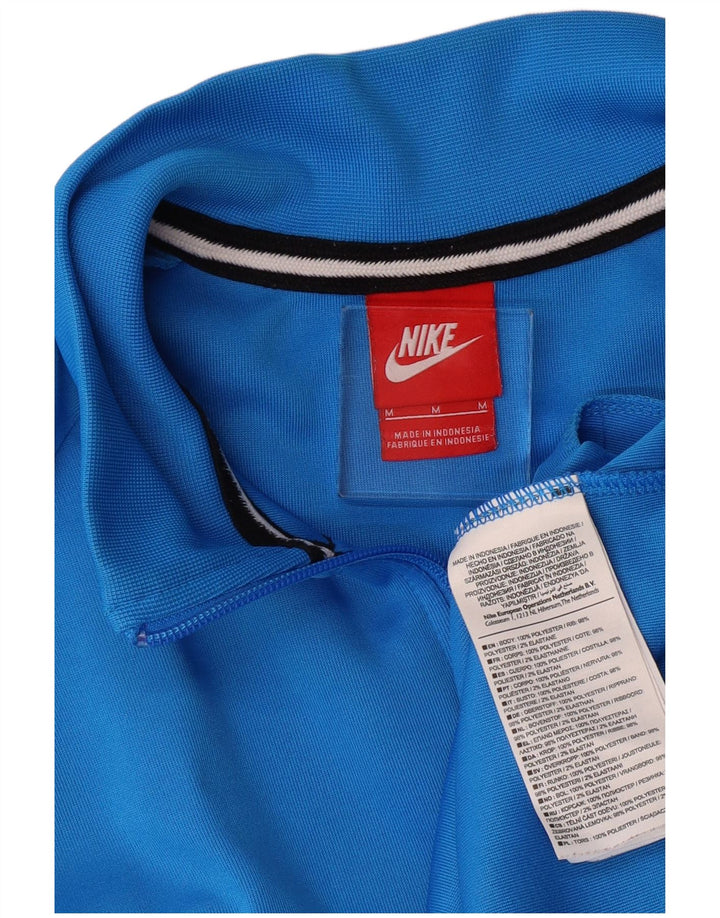 Nike Herren-Trainingsanzugoberjacke aus mittelblauem Polyester