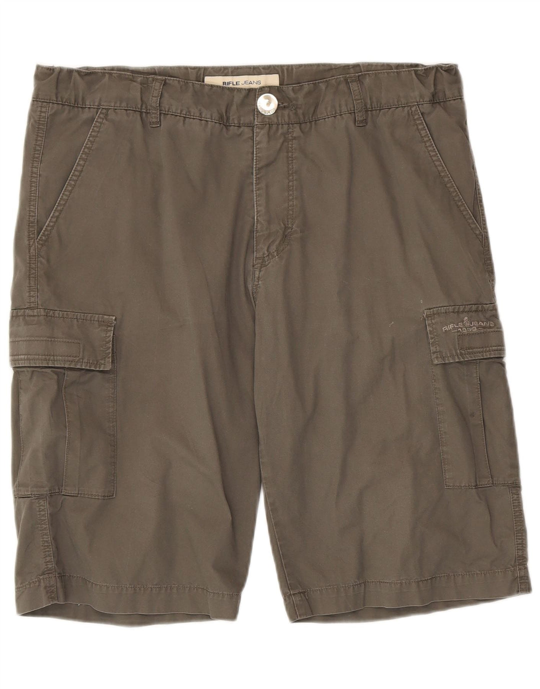 Rifle Herren Cargoshorts W38 XL Graue Baumwolle