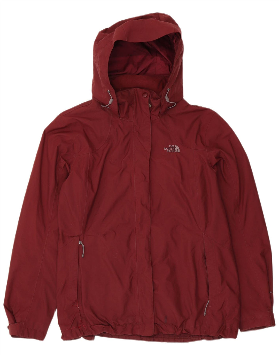 THE NORTH FACE Damen Übergroße Regenjacke mit Kapuze UK 18 XL Maroon Nylon