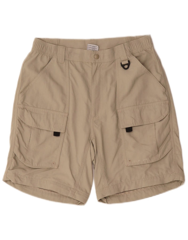 Columbia Herren Omni Dry Cargo Shorts Small W29 Beige Nylon