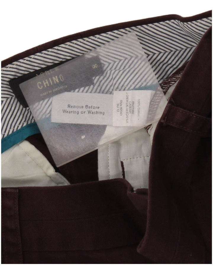 J. CREW Damen Chino-Shorts US 8 Medium W32 Braune Baumwolle
