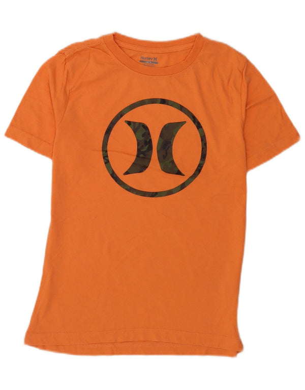 Hurley Grafik-T-Shirt für Jungen, 12–13 Jahre, orangefarbene Baumwolle