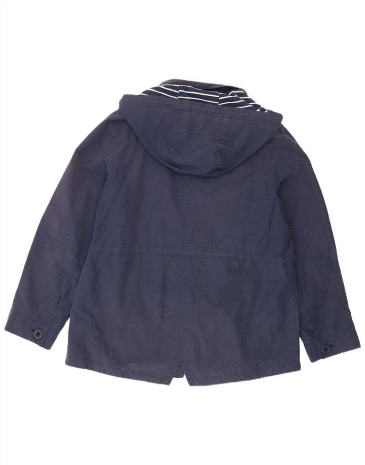 Marks & Spencer Damen-Parka mit Kapuze, UK 14, Größe L, Marineblau, Polyester