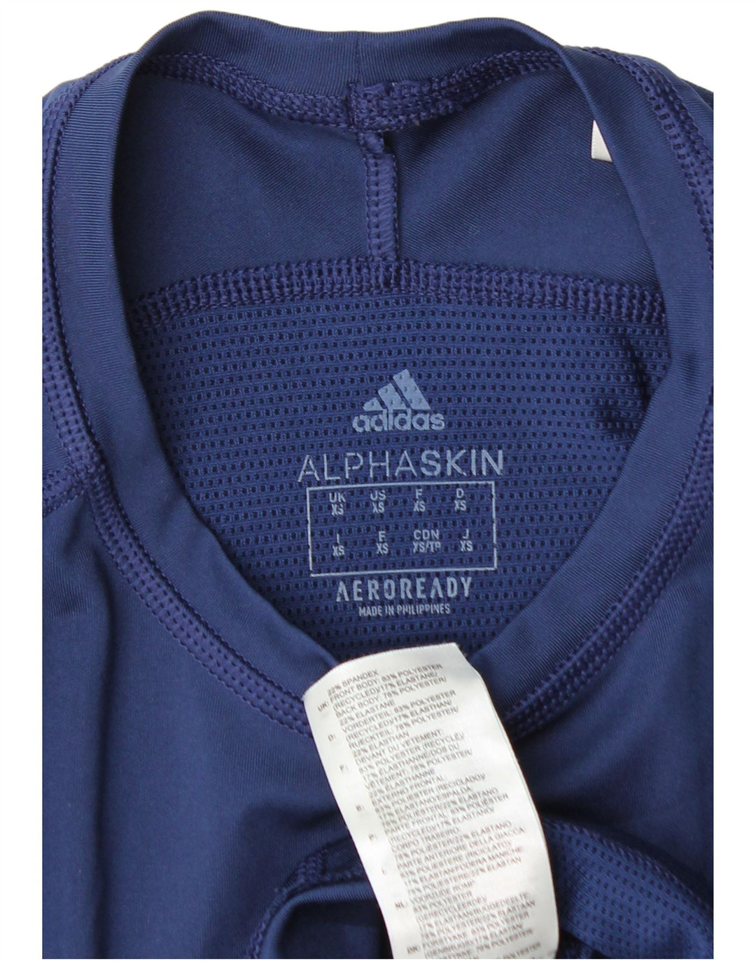 ADIDAS Mens Aeroready Top Long Sleeve XS Navy Blue Polyester