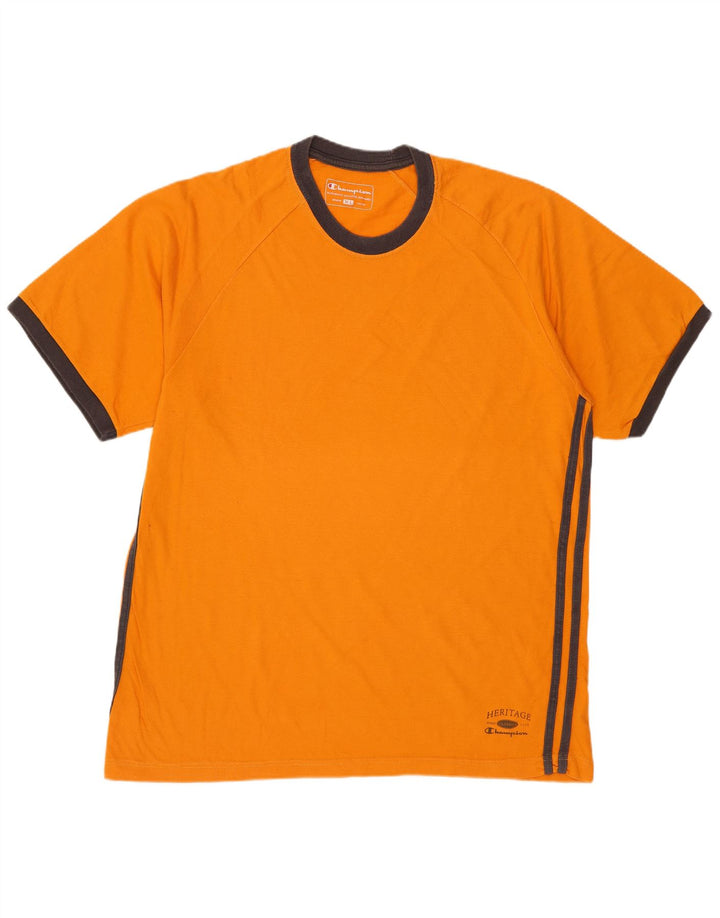 CHAMPION Herren Heritage Classics T-Shirt Top XL Orange Baumwolle