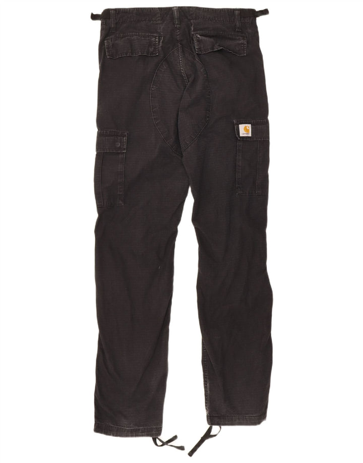 Carhartt Herren gerade Cargohose W30 L32 schwarze Baumwolle