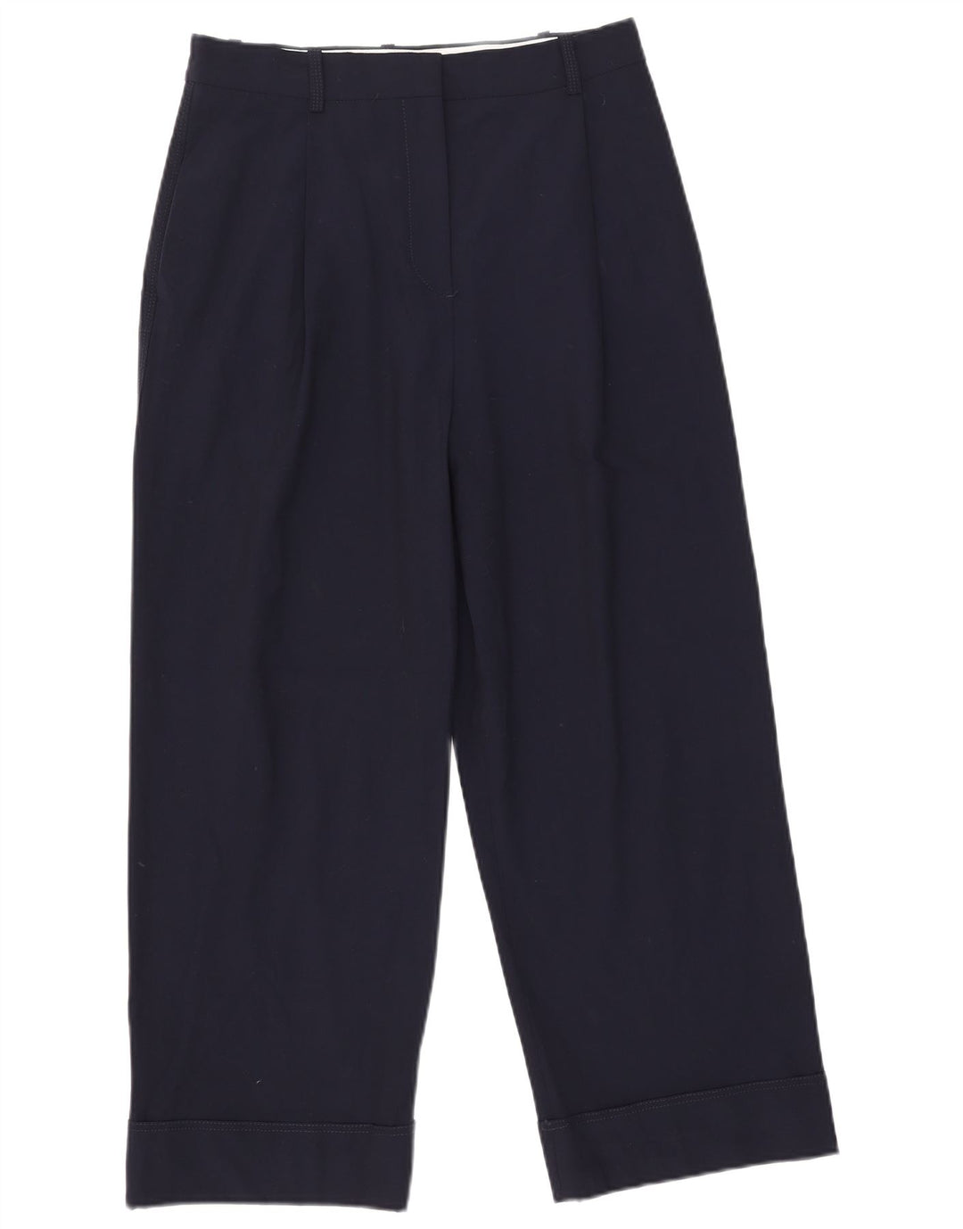 Zara Damen Chino-Hose mit Pegged, Größe M, W30, L26, Marineblau