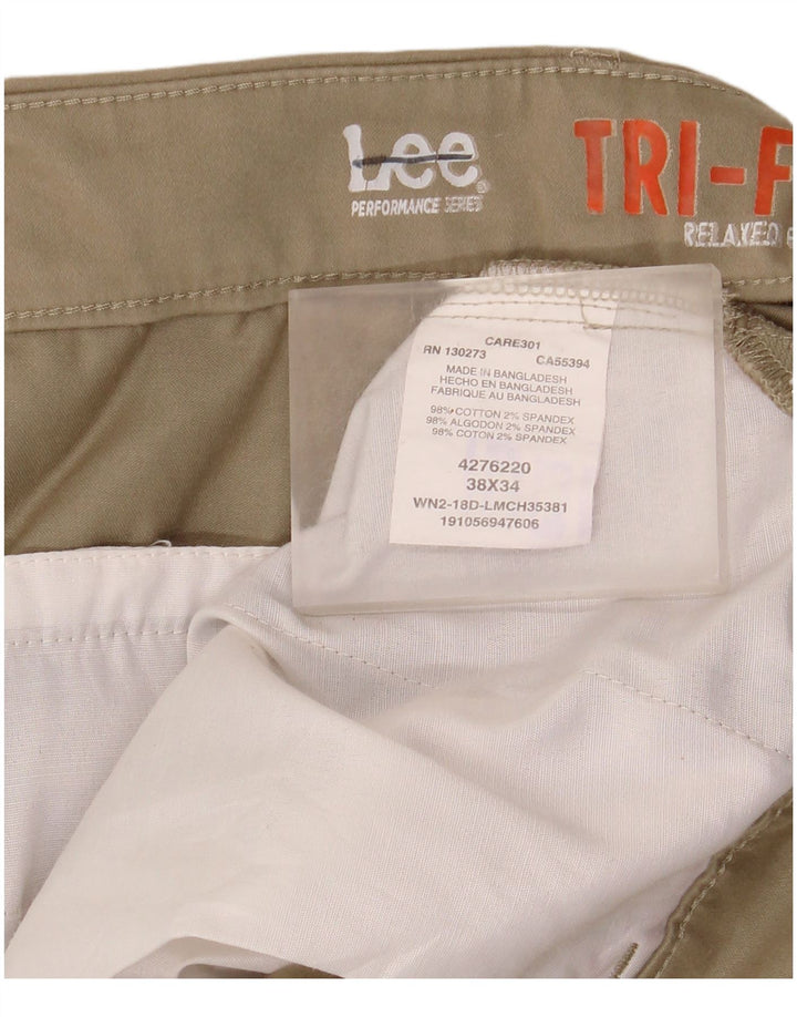 Lee Herren-Chinohose mit entspannter Passform, W38, L34, beige Baumwolle
