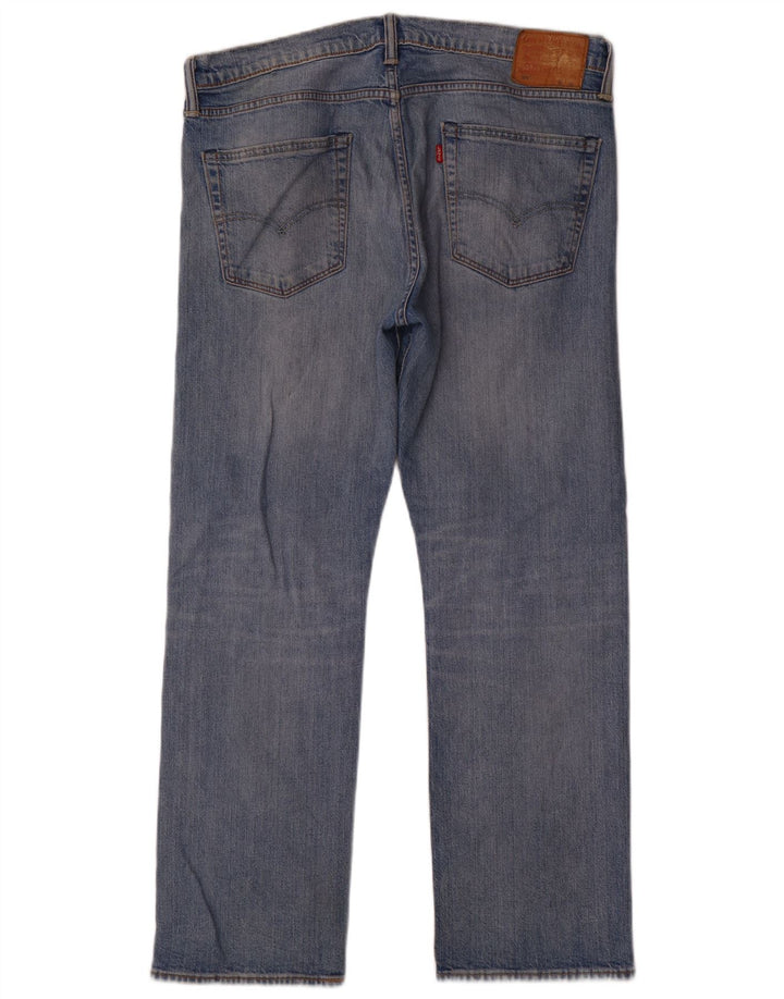 Levi's Herren 504 Straight Jeans W36 L30 Blaue Baumwolle