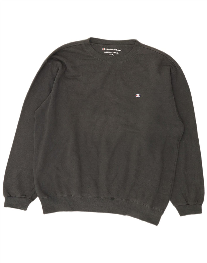 Champion Herren Sweatshirt Pullover XL Grau Baumwolle