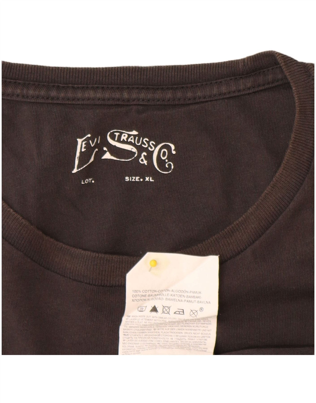 Levi's Herren-T-Shirt mit Grafik, XL, graue Baumwolle