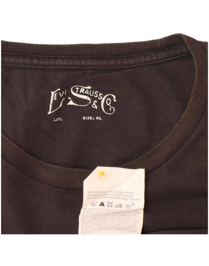 Levi's Herren-T-Shirt mit Grafik, XL, graue Baumwolle