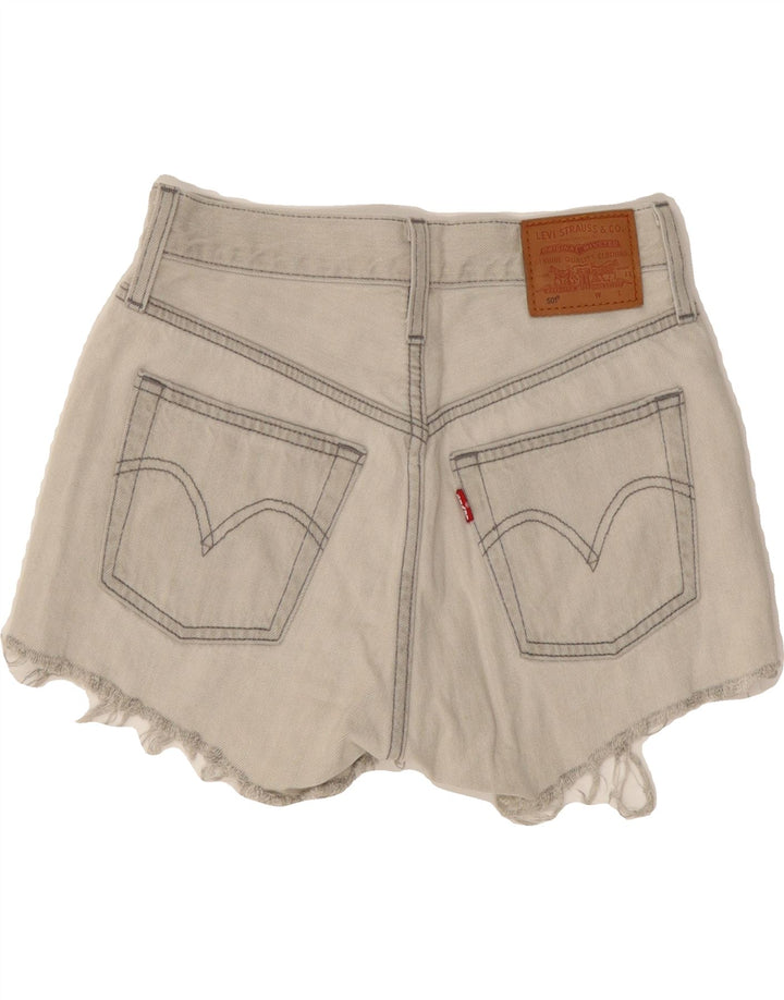 LEVI'S Womens 501 Denim Shorts W23 2XS Grey Cotton Vintage Levi's and Second-Hand Levi's from Messina Hembry 