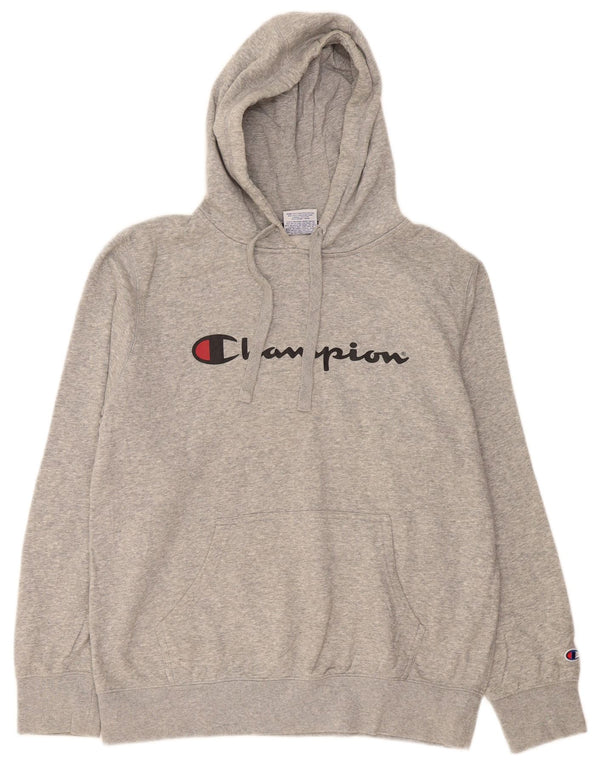 Champion Herren Graphic Hoodie Pullover XL Grau Baumwolle