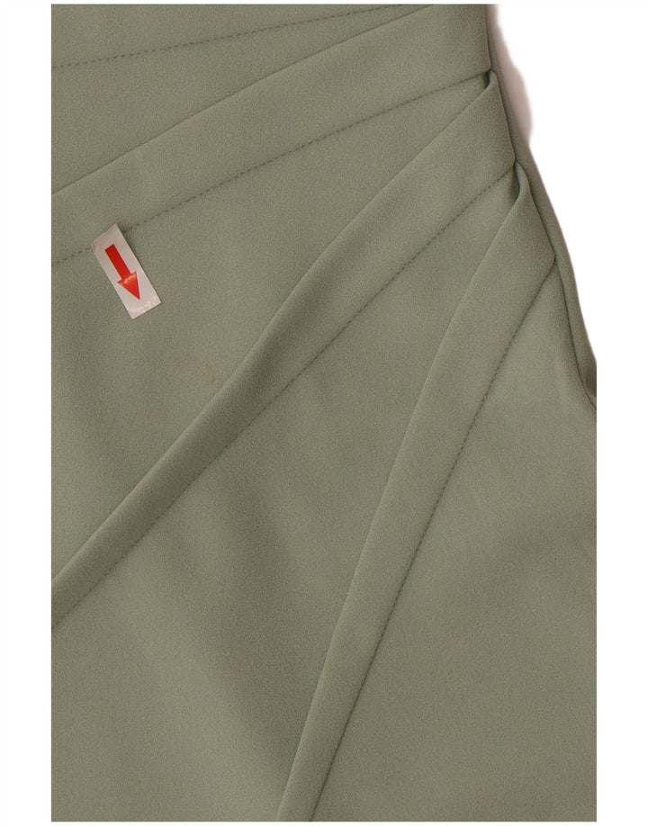 Calvin Klein Damen Ärmelloses, figurbetontes Kleid UK 12 Mittelgrünes Polyester