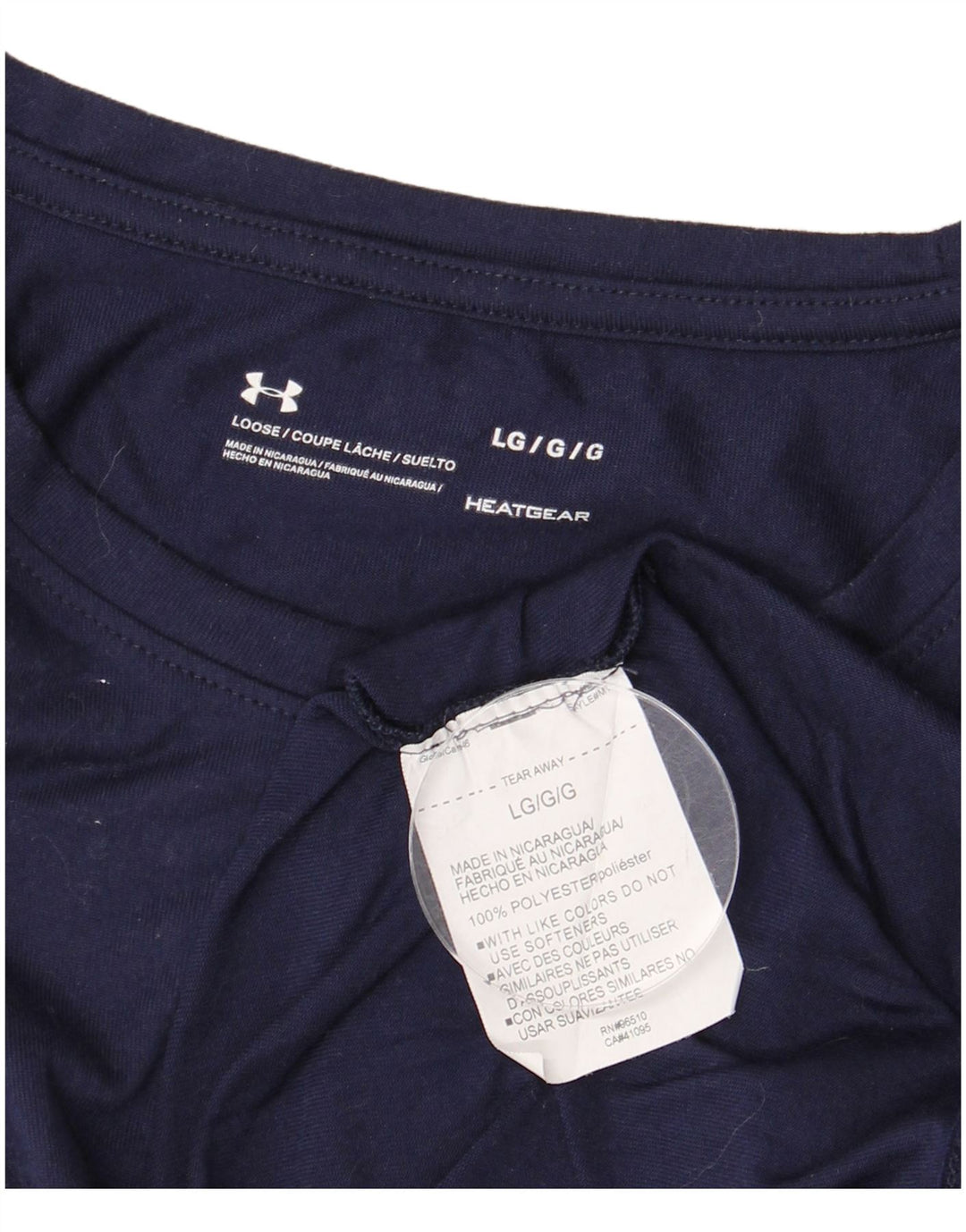 UNDER ARMOUR Herren-Oberteil, langärmelig, groß, marineblau, Polyester