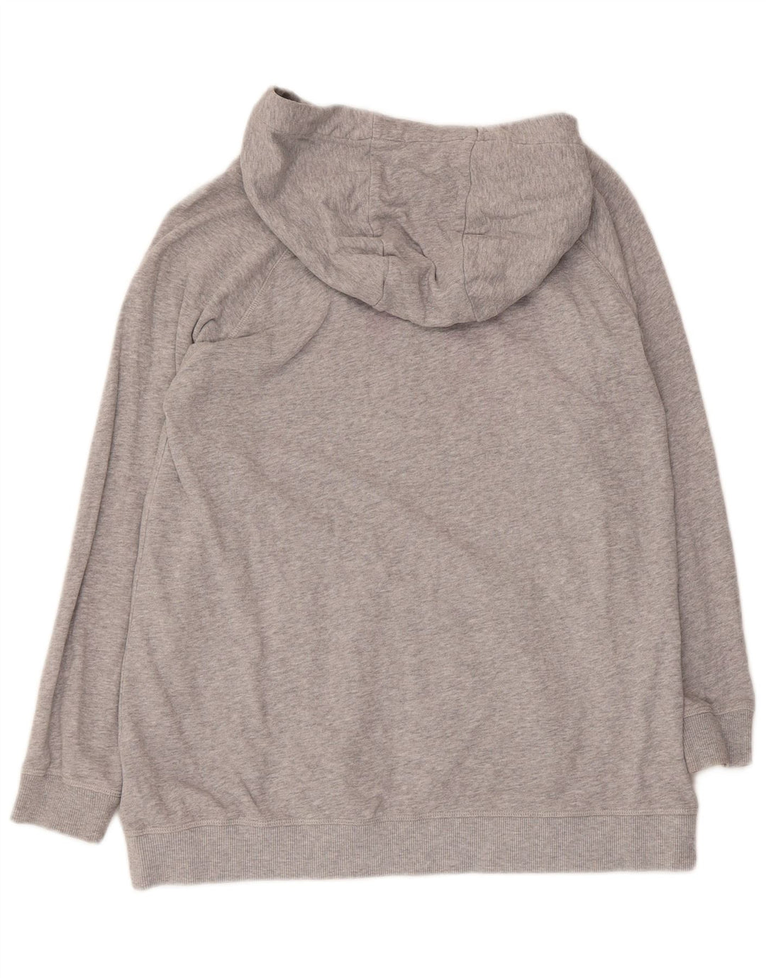 Crew Clothing Herren-Kapuzenpullover aus mittelgrau gesprenkelter Baumwolle