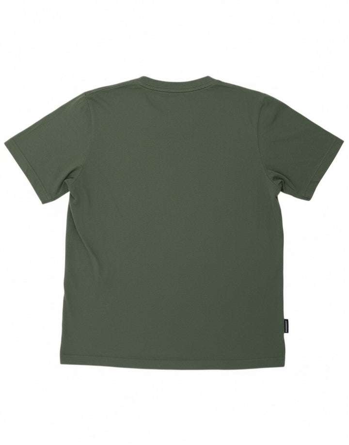 ADIDAS Mens Graphic T-Shirt Top Large Green Polyester