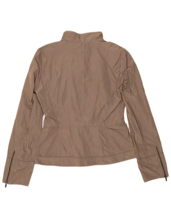 Cerruti 1881 Damen Bomberjacke IT 44 Medium Beige Polyester
