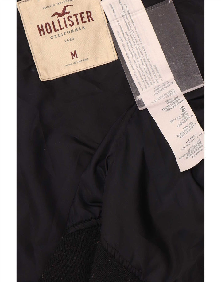 Hollister Herren Bomberjacke UK 38 Medium Marineblau Polyester