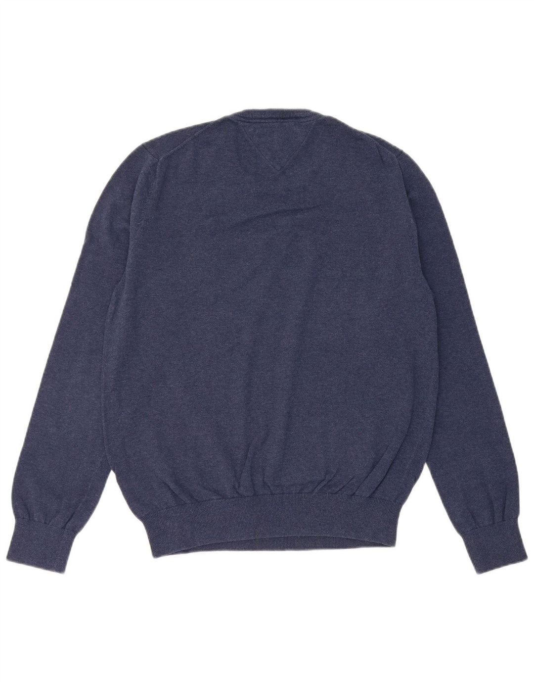Tommy Hilfiger Herren-Pullover mit Rundhalsausschnitt, mittlere marineblaue Baumwolle