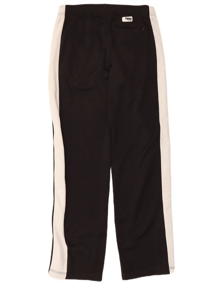 PUMA Mens Tracksuit Trousers Medium  Black Colourblock