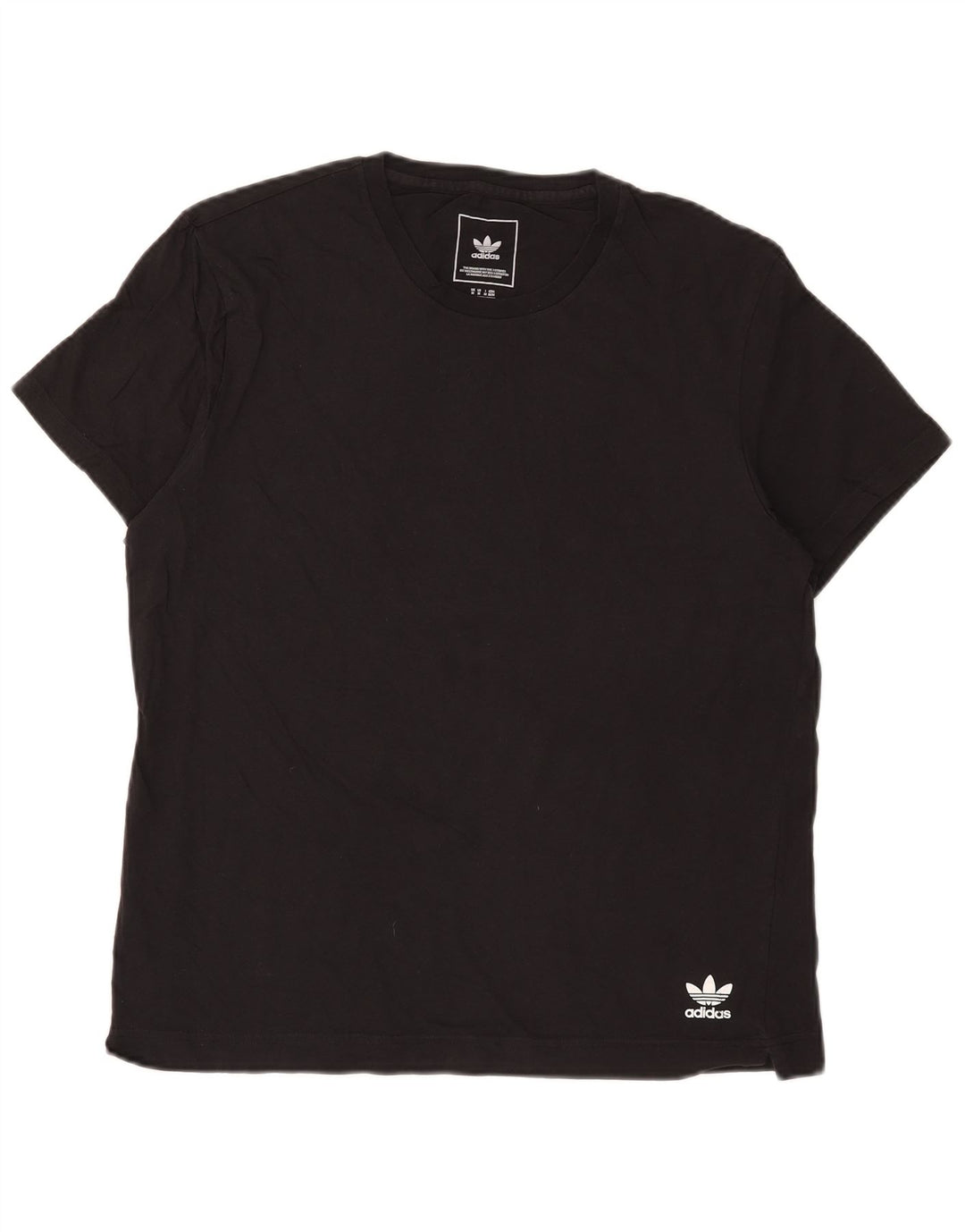 Adidas Herren T-Shirt Top Medium Schwarz Baumwolle